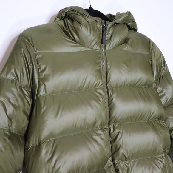 PATAGONIA Raven Rocks Hoody Puffer Jacket Forest Green 700 Fill Women's S - Picture 4 of 11